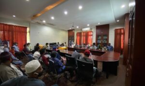 Balai TN Tesso Nilo menyelenggarakan Rapat Pembahasan Draft PKS Kemitraan Konservasi Pemulihan Ekosistem bersama 3 KTH Desa Lubuk Batu Tinggal dan 3 KTH Desa Pontian Mekar